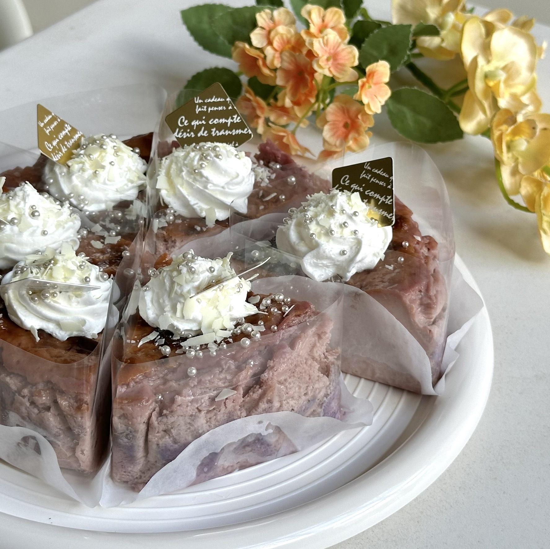 ラズベリーバスクチーズケーキ